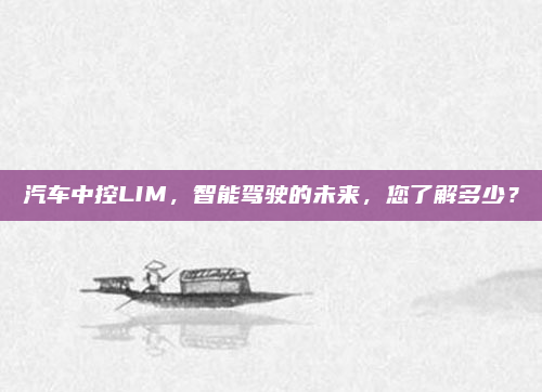 汽车中控LIM，智能驾驶的未来，您了解多少？