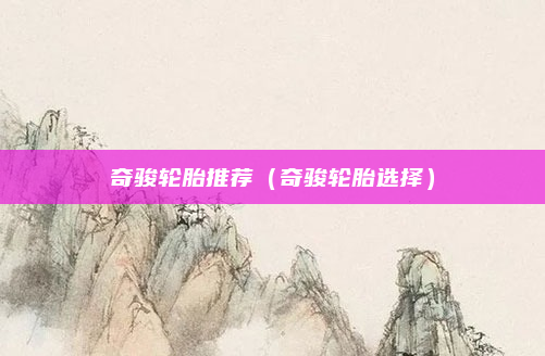 奇骏轮胎推荐（奇骏轮胎选择）