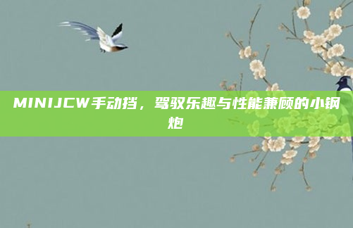 MINIJCW手动挡，驾驭乐趣与性能兼顾的小钢炮