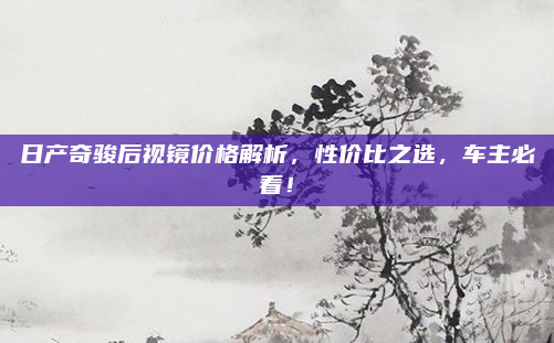 日产奇骏后视镜价格解析，性价比之选，车主必看！