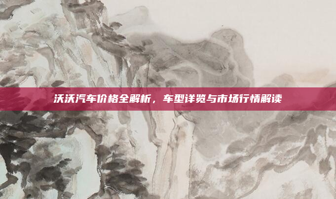 沃沃汽车价格全解析，车型详览与市场行情解读