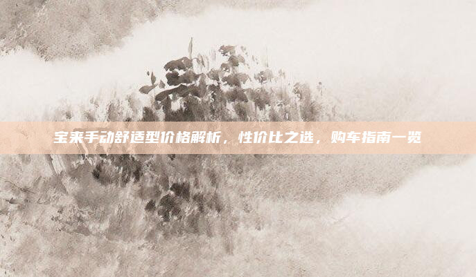宝来手动舒适型价格解析，性价比之选，购车指南一览