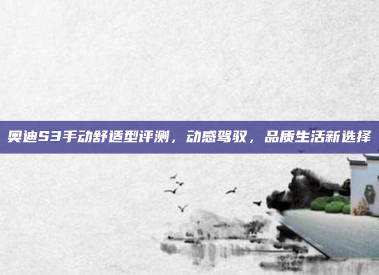 奥迪S3手动舒适型评测，动感驾驭，品质生活新选择
