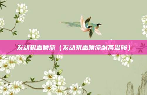 发动机盖喷漆（发动机盖喷漆耐高温吗）