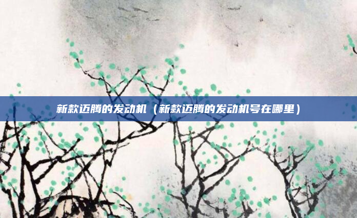 新款迈腾的发动机(新款迈腾的发动机号在哪里)