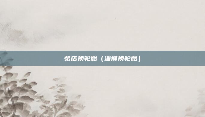 张店换轮胎（淄博换轮胎）