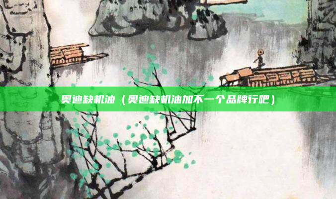 奥迪缺机油（奥迪缺机油加不一个品牌行吧）