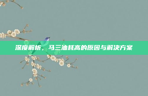 深度解析，马三油耗高的原因与解决方案