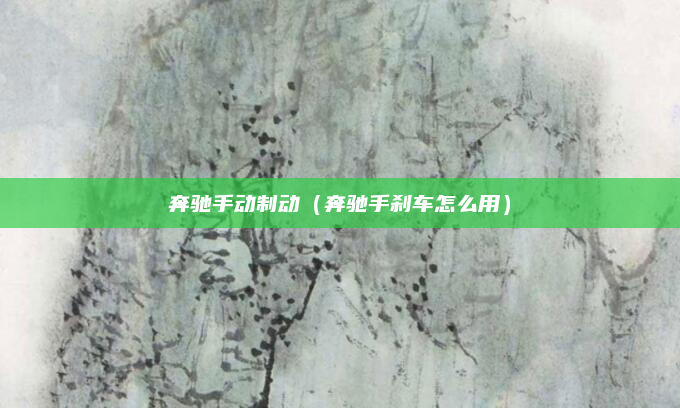 奔驰手动制动(奔驰手刹车怎么用)