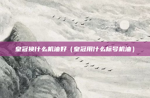 皇冠换什么机油好(皇冠用什么标号机油)