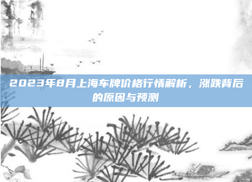 2023年8月上海车牌价格行情解析，涨跌背后的原因与预测