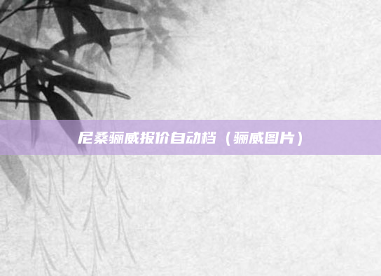 尼桑骊威报价自动档(骊威图片)