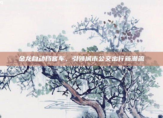 金龙自动挡客车,引领城市公交出行新潮流