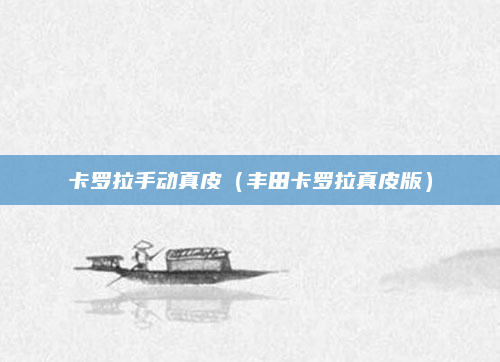 卡罗拉手动真皮(丰田卡罗拉真皮版)