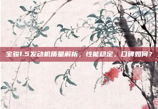 宝骏1.5发动机质量解析，性能稳定，口碑如何？