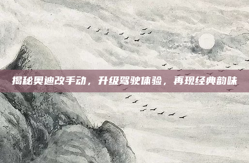 揭秘奥迪改手动，升级驾驶体验，再现经典韵味
