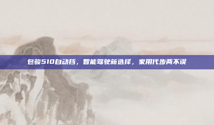 包骏510自动挡，智能驾驶新选择，家用代步两不误