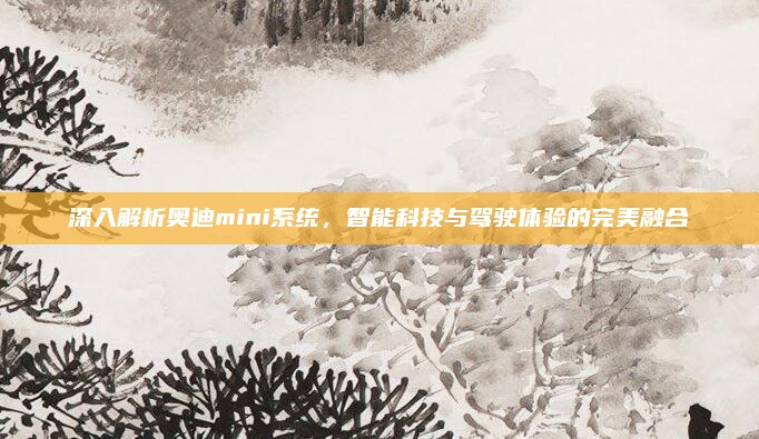 深入解析奥迪mini系统，智能科技与驾驶体验的完美融合