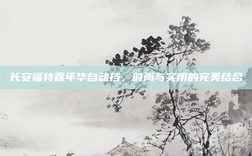 长安福特嘉年华自动挡，时尚与实用的完美结合