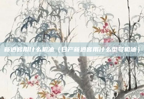 新逍客用什么机油(日产新逍客用什么型号机油)
