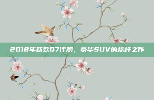 2018年新款Q7评测，豪华SUV的标杆之作