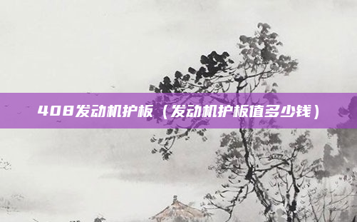 408发动机护板（发动机护板值多少钱）