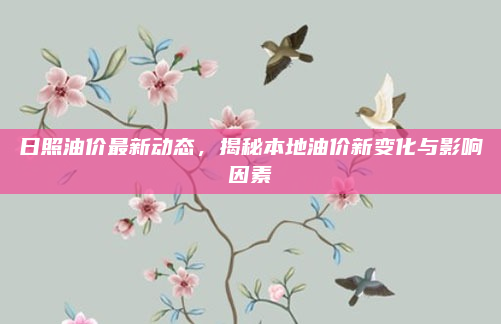 日照油价最新动态,揭秘本地油价新变化与影响因素