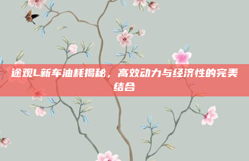 途观L新车油耗揭秘，高效动力与经济性的完美结合
