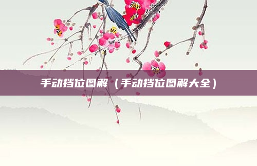 手动挡位图解(手动挡位图解大全)