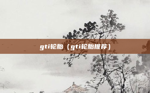 gti轮胎(gti轮胎推荐)