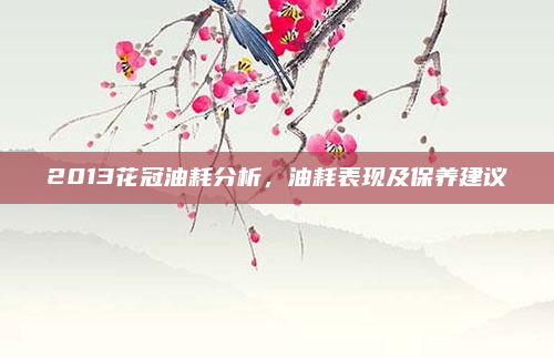 2013花冠油耗分析，油耗表现及保养建议