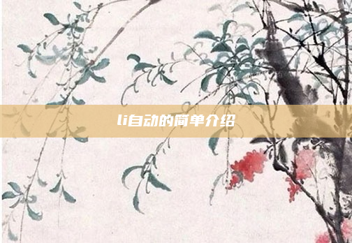 li自动的简单介绍