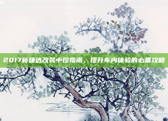 2017新捷达改装中控指南，提升车内体验的必备攻略