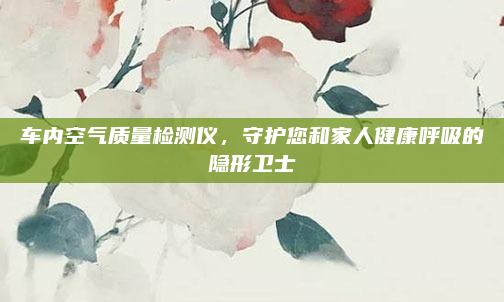 车内空气质量检测仪，守护您和家人健康呼吸的隐形卫士