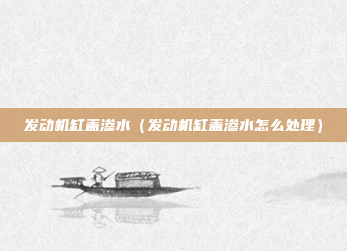 发动机缸盖渗水（发动机缸盖渗水怎么处理）