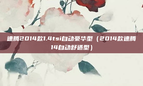 速腾2014款1.4tsi自动豪华型（2014款速腾14自动舒适型）