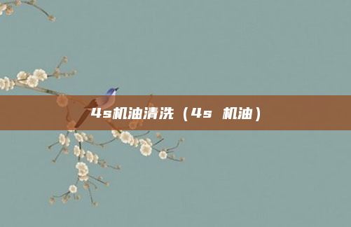 4s机油清洗（4s 机油）
