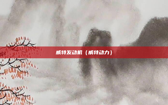 威特发动机(威特动力)