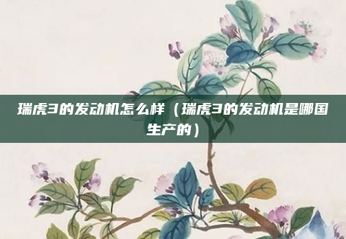 瑞虎3的发动机怎么样(瑞虎3的发动机是哪国生产的)