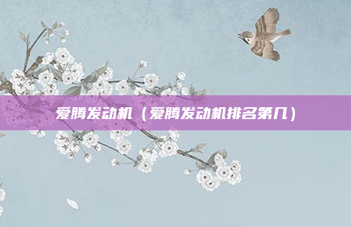 爱腾发动机(爱腾发动机排名第几)