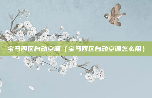宝马四区自动空调（宝马四区自动空调怎么用）