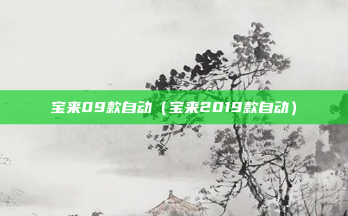 宝来09款自动（宝来2019款自动）