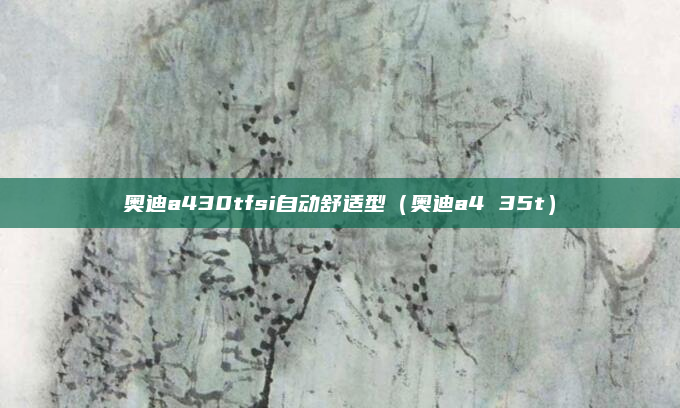 奥迪a430tfsi自动舒适型(奥迪a4 35t)