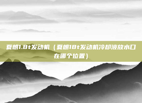 夏朗1.8t发动机(夏朗18t发动机冷却液放水口在哪个位置)