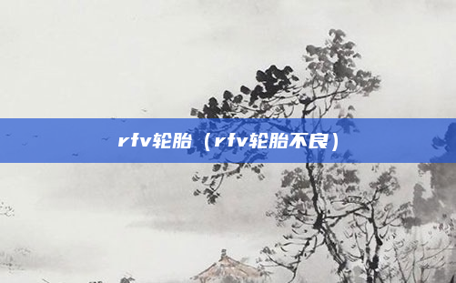 rfv轮胎(rfv轮胎不良)