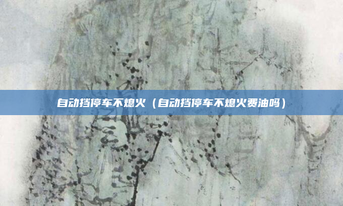 自动挡停车不熄火（自动挡停车不熄火费油吗）