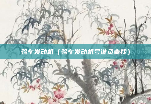 验车发动机(验车发动机号谁负责找)
