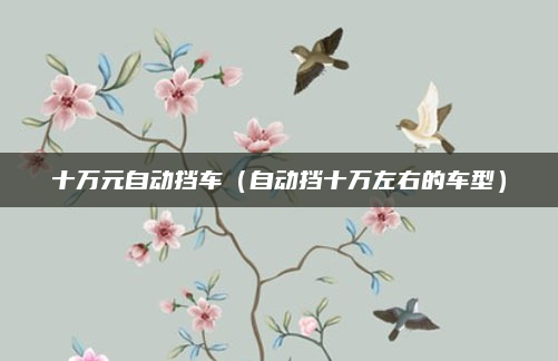 十万元自动挡车（自动挡十万左右的车型）