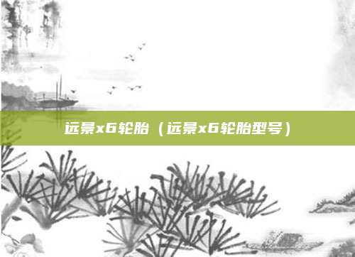 远景x6轮胎（远景x6轮胎型号）