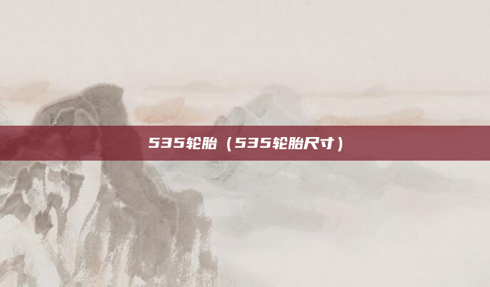 535轮胎（535轮胎尺寸）